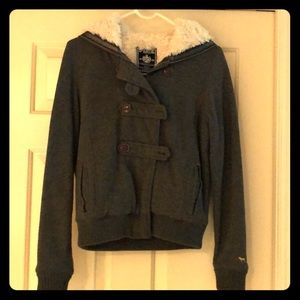 VS Pink fur lined zip up